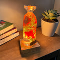 Nostalgic gold fish in a bag night light