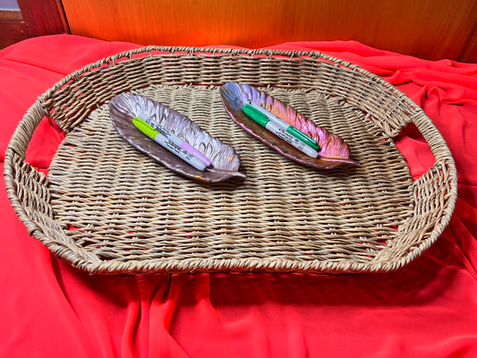 Feather trinket tray