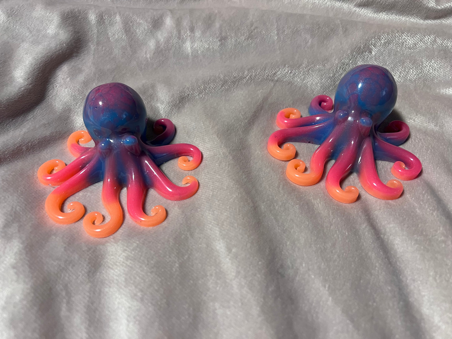 Glow in the dark Neon Octopus, resin figurine